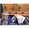 Image 2 : Galvanized shelving 1 section, assorted tri roundular hardware, assorted nutserts/mandrels, assorted