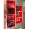 Image 7 : Galvanized shelving 1 section, assorted tri roundular hardware, assorted nutserts/mandrels, assorted