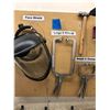 Image 1 : Assorted tools includes c clamps, face shield, combination squares, hammer