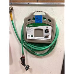 Ames hose hanger with storage bin c/w hose