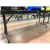 Image 1 : 6' x 30" x 29"  foldable wooden table (table only)