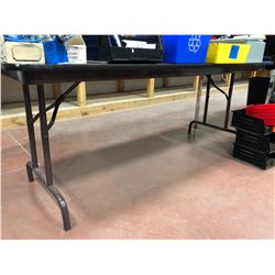 6' x 30" x 29"  foldable wooden table, 36" x 24" x 26" (table only)