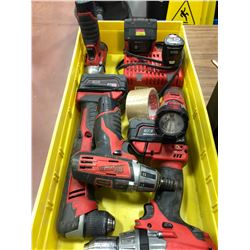 Milwaukee M18 drill , M18 angle drill, M18 battery, M12 driver, M12 battery, M12 flashlight, M12 imp