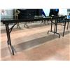 Image 1 : 6' x 30" x 29"  foldable wooden table (table only)