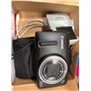 Image 3 : Plastic totes qty 11, desk top monitor arm with clamp, 3 clipboards, paper towel dispenser, 3 qty wa