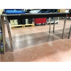 Metal clad table 60" x 30" x 29" (table only)