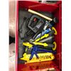Image 8 : Mastercraft toolbox 27" x 18" x 38" contents include of various tools, 4' level, 4' rulers and drawe