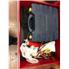 Image 9 : Mastercraft toolbox 27" x 18" x 38" contents include of various tools, 4' level, 4' rulers and drawe