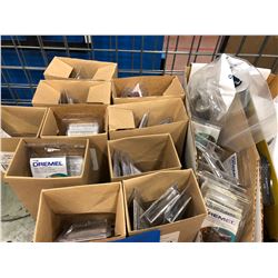Assorted Dremel bits, stones, cuter, brushes, sanding bands