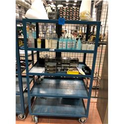 Steel shelf 37" x 18" x 50" 5 shelf (contents included)