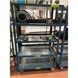 Rolling parts cart 5 shelf 24" x 36" x 61" (cart only)