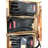 Image 2 : Salisbury Lineman Class 0 low V qty 2 - size 9 & 1 size 10, Condor leather glove and XL smock, SETON