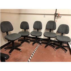 Office chair blue pattern adjustable qty 4