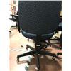 Image 3 : Office chair blue pattern adjustable qty 4, one chair has stains