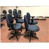 Image 2 : Office chair grey adjustable qty 5, wear & tear