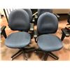 Image 3 : Office chair blue pattern adjustable qty 4