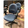 Image 1 : Office chair blue pattern adjustable qty 2