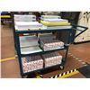 Image 1 : Shipping cart 36" x 24" x 36", includes large quantity of paper 8 1/2" x 14" and some 11" x 17"