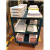 Image 2 : Shipping cart 36" x 24" x 36", includes large quantity of paper 8 1/2" x 14" and some 11" x 17"