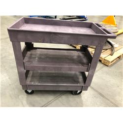 Resin rolling coffee cart 31" x 17" x 33" 3 shelves (cart only)