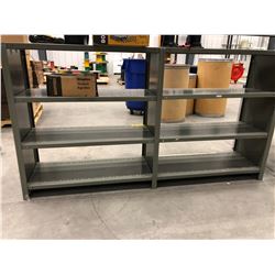 Steel shelf 72" x 15" x 40" 8 shelves (shelving unit only)