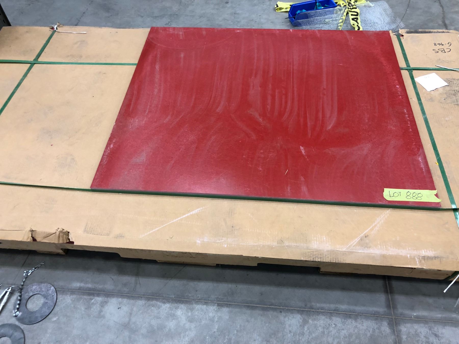 Qty 3 1/2 Glastic 96" x 48" x 1" Glastic sheeting