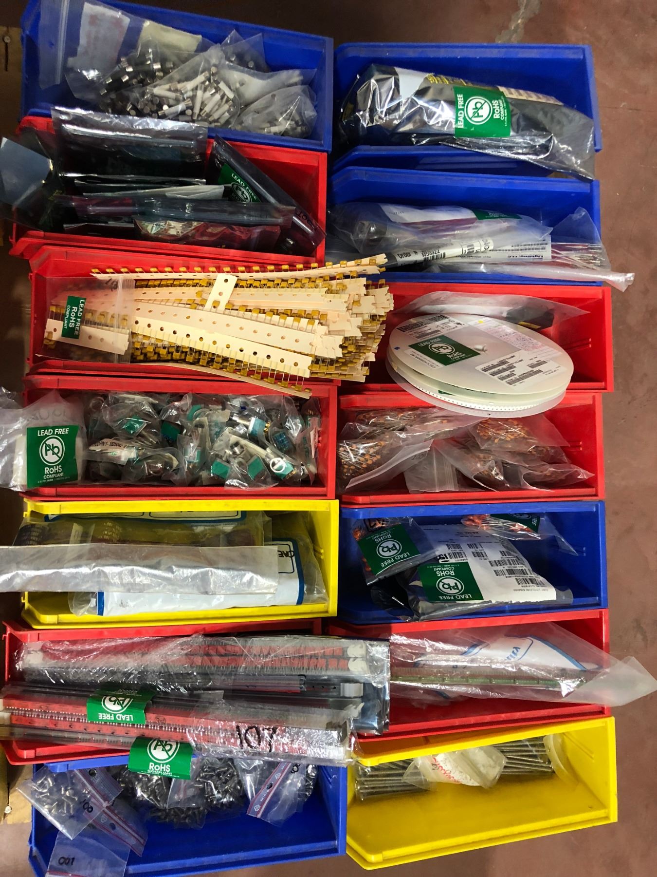 Assorted electronic components