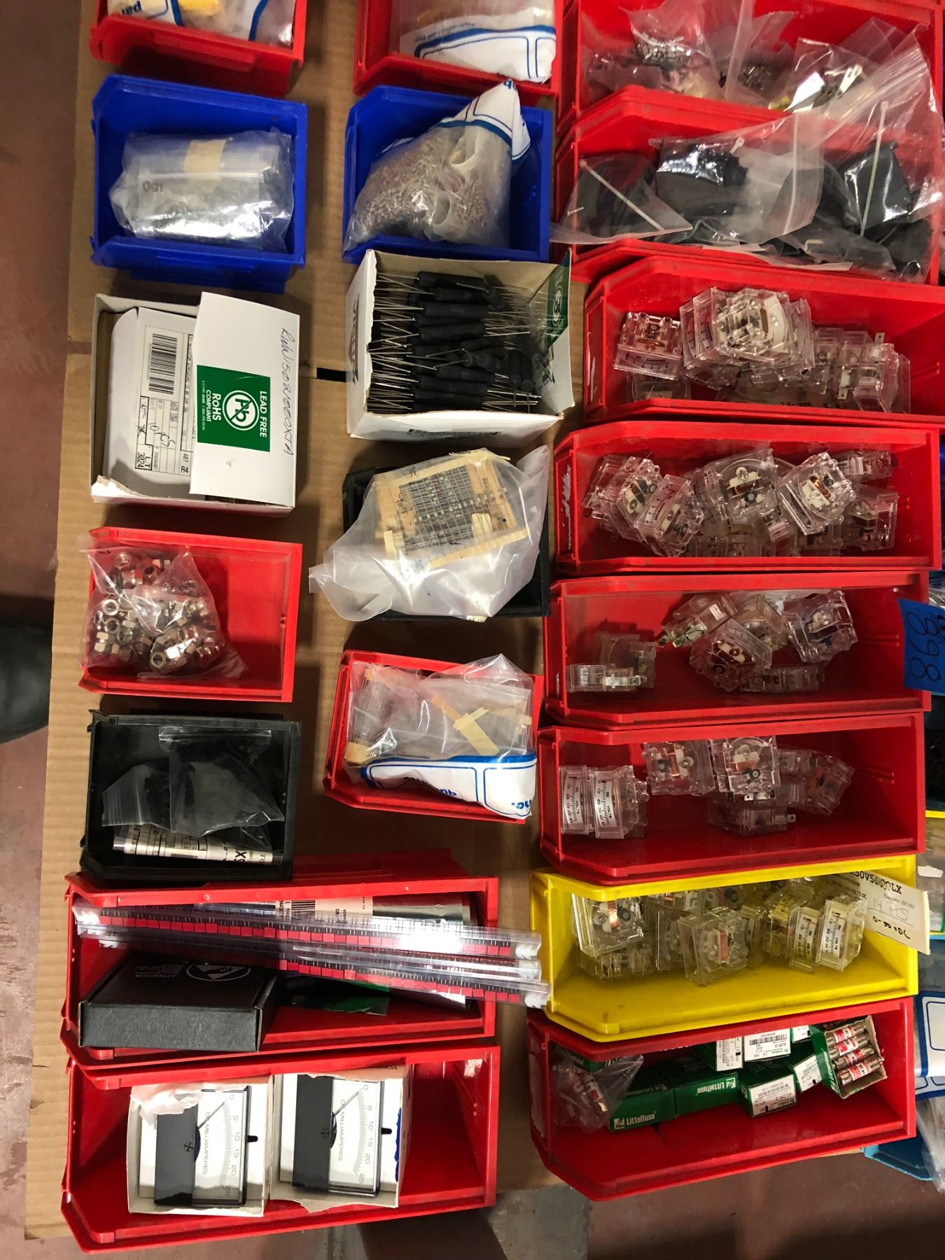 Assorted electronic components