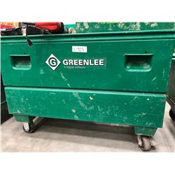 GreenLee steel rolling cabinet 48" x 24" x 34"