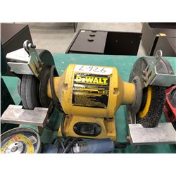 Dewalt 8" bench grinder model DW758, Bosch angle grinder model 1380SLIM