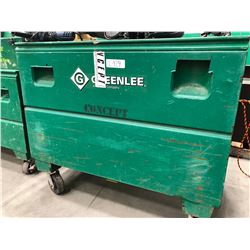 GreenLee steel rolling cabinet 48" x 30" x 41",