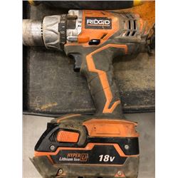 Ridgid 3/8" cordless drill model R8611501 condition worn, Dewalt 1/2" 120V model DW235G condition wo