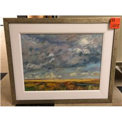 Louise Cook - "Dugout", acrylic on board, 18x24, 31x25 framed