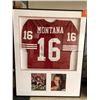 Image 1 : Joe Montana Autographed Jersey and Photos, Holograms from Joe's personal collection & NFL, 35x45