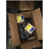 Image 1 : Pallet w/ misc Box of Cadweld Welding supplies, Halo electric fixtures & metal bracing