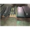 Image 3 : Pallet of disassembled metal shelving w/15 wooden shelves, 2'x4' complete unit