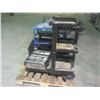 Image 2 : Pallet w/Canway 2' step ladder/400 lb rating, 3 level plastic parts cart, 12 compart ign key caddy