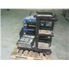 Image 4 : Pallet w/Canway 2' step ladder/400 lb rating, 3 level plastic parts cart, 12 compart ign key caddy