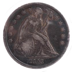 1845 Liberty Seated Dollar VG