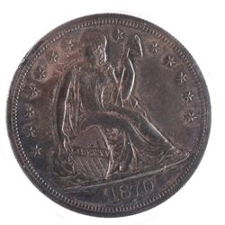 1870 Liberty Seated Dollar MS 63/64