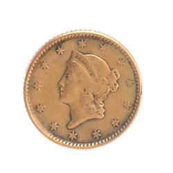 1851 $1 Gold Liberty Head Coin VF