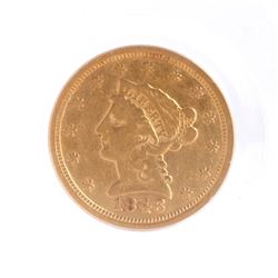 1847 O $2 1/2 Liberty Head Gold Coin