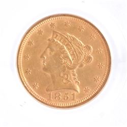 1851 O $2 1/2 Gold Liberty Head Coin
