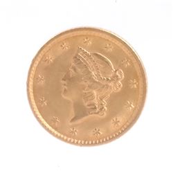 1852 $1 Gold Coin Liberty Head