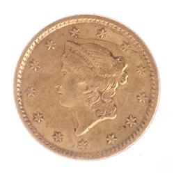 1852 $1 Gold Liberty Head Coin