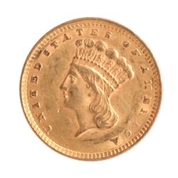 1856 $1 Gold Indian Head Coin