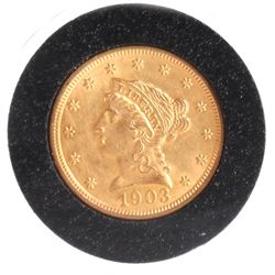 1903 $2 1/2 Gold Liberty Head, B.U.