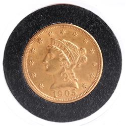 1905 $2 1/2 Gold Liberty Head, B.U.