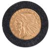 Image 1 : 1909 $2 1/2 Gold Indian Head, A.U.
