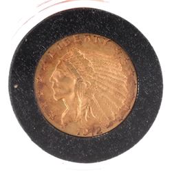 1912 $21/2 Gold Indian Head, X.F.